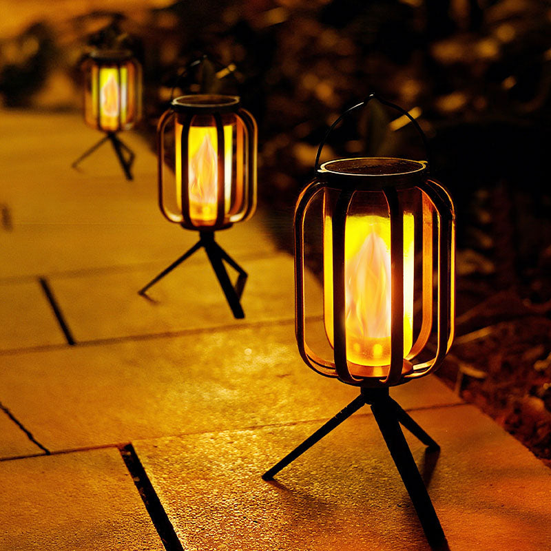 BougeRV 9 inch Solar waterproof lantern with base