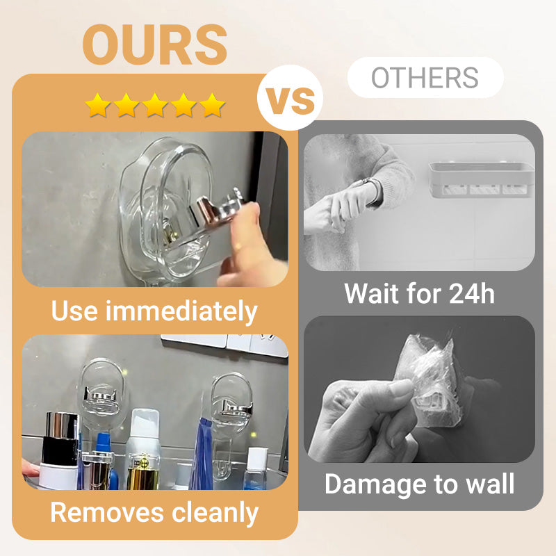 🔥Suction Cup Storage Rack with Drain Hole🔥