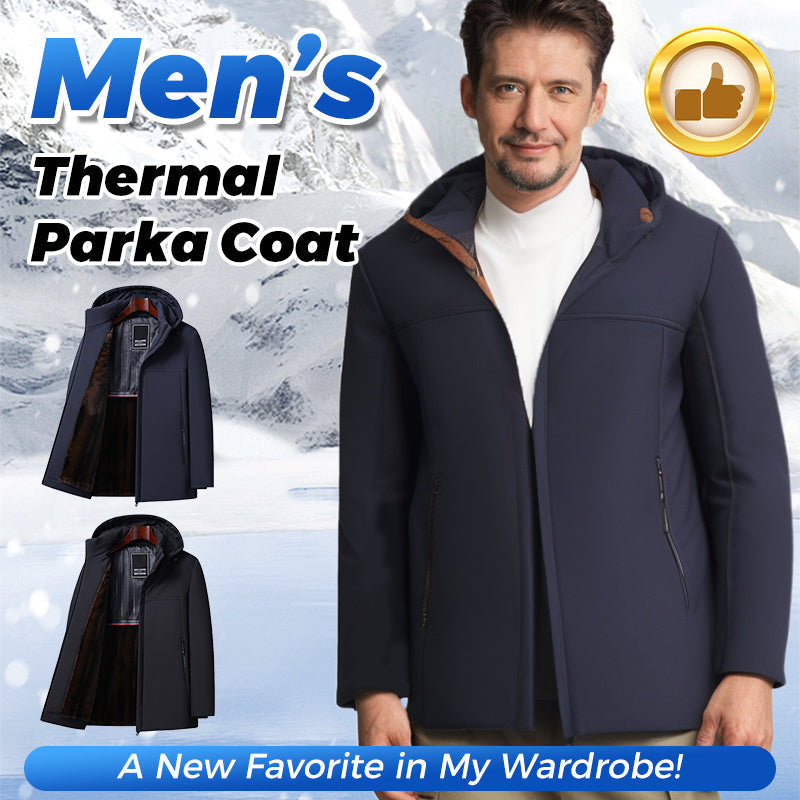 š„Warm Giftš„Menās Thermal Thick Hooded Parka Coat