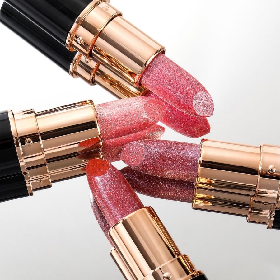 💄Diamond Lip Gloss Glitter Lipstick Waterproof