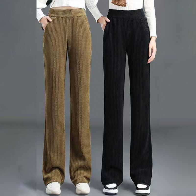 💖LAST DAY PROMOTION - 50%OFF ✨Women's Versatile Simple Stretch Elastic Waist Loose Wide Leg Pants