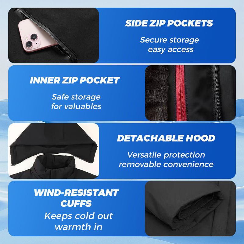 š„Warm Giftš„Menās Thermal Thick Hooded Parka Coat