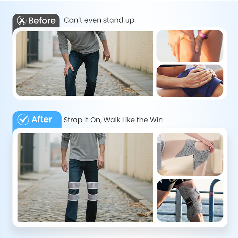 Booster di protezione del ginocchio regolabile per lo sport