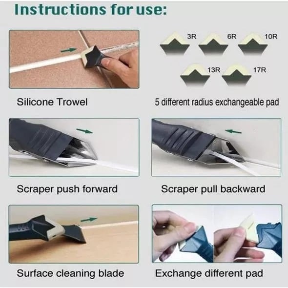 đ§ BUY 1 GET 1 FREE! ⨠3-in-1 Ultimate Caulking Tool - Professional Sealant Finishing Kit for Perfect Smooth Joints Every Time đ ď¸â¨