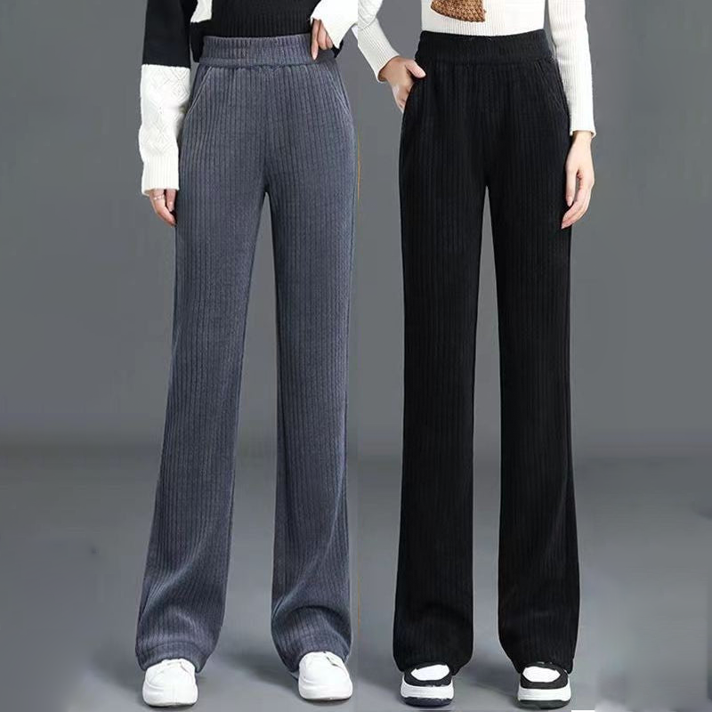 💖LAST DAY PROMOTION - 50%OFF ✨Women's Versatile Simple Stretch Elastic Waist Loose Wide Leg Pants