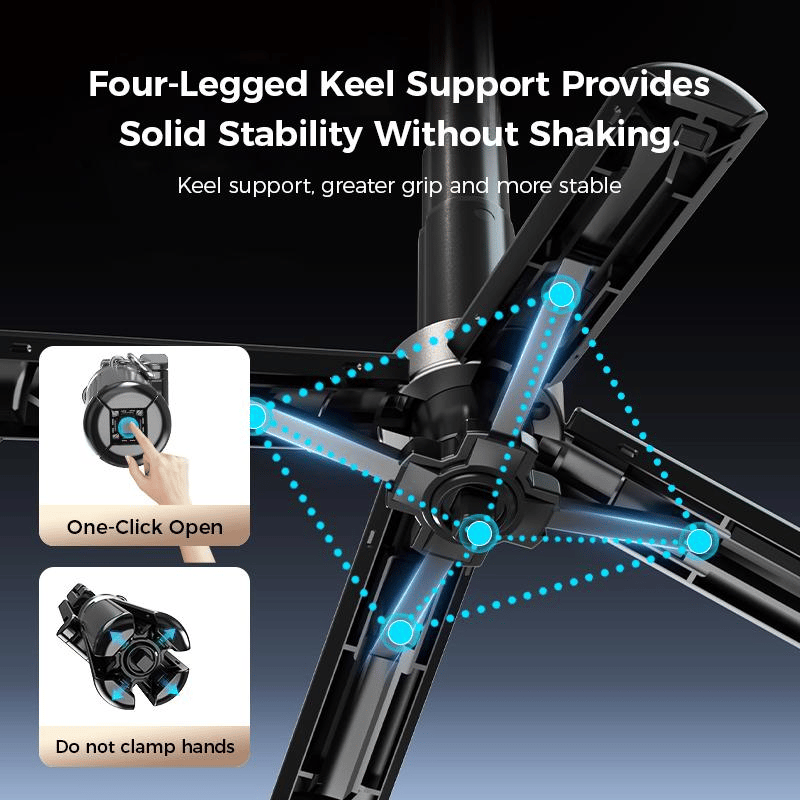 🔥Summer Promotion-Up to 50% Off🔥4-in-1 Multifunctional 360° Rotation Magnetic Selfie Stick