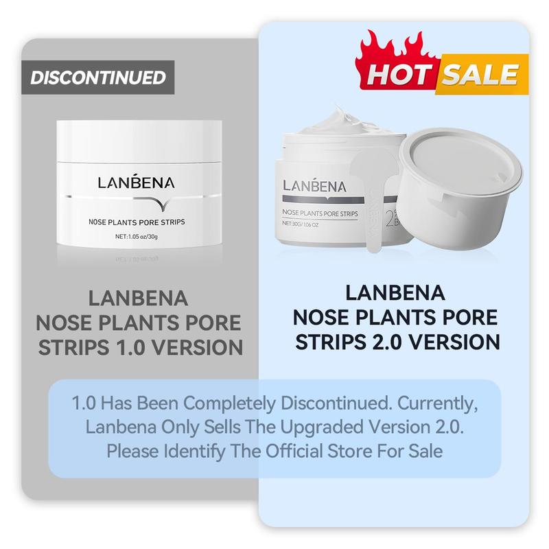 LANBENA 2.0 Blackhead Remover, Nose Plants Pore Strips Deep Cleansing Peel off Mask 【60Pcs】