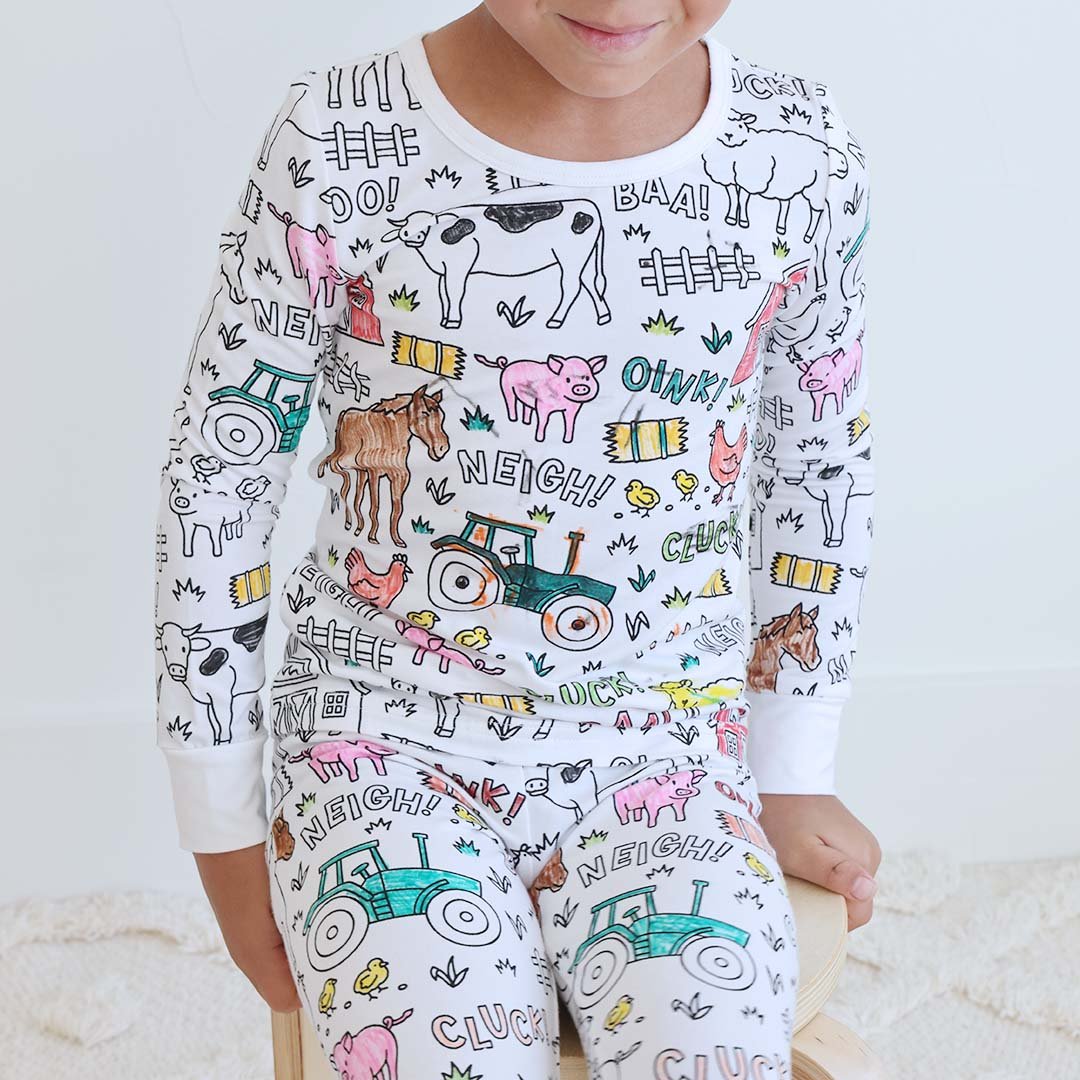🎅Christmas Pre-sale🎁🎨DIY Cartoon Colorable Pajamas for Kids