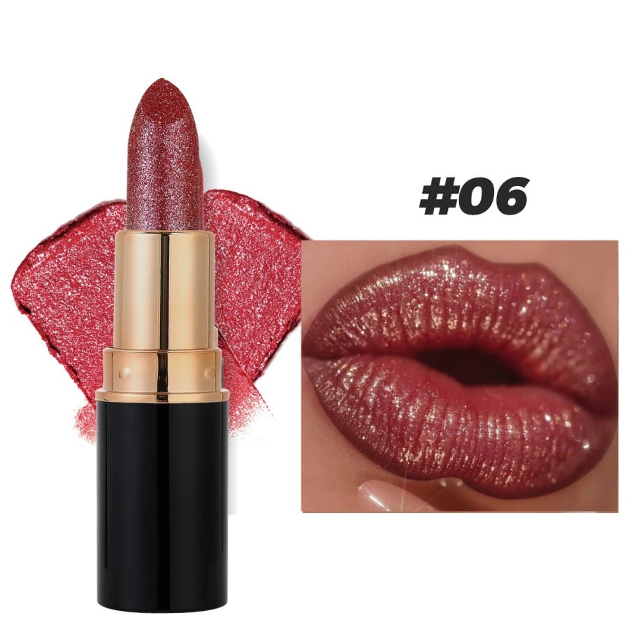 💄Diamond Lip Gloss Glitter Lipstick Waterproof