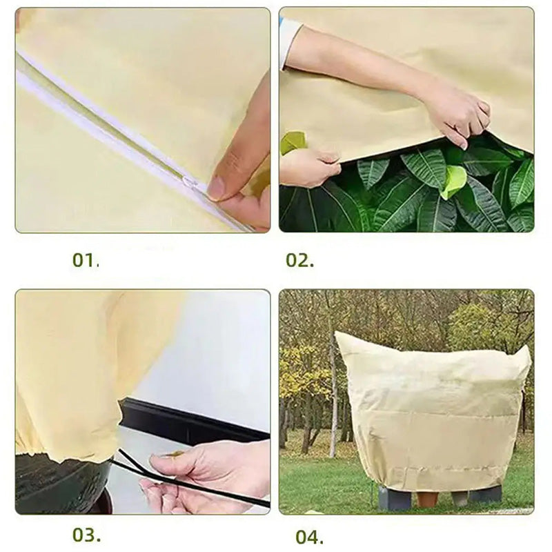 ✨Offre à durée limitée💖Housses de protection contre le gel pour sacs à cordon épais pour plantes