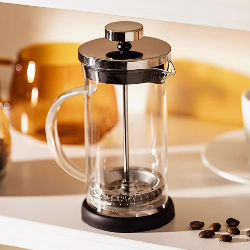 350 ml/600 ml Glass Handpump Mjölkskolv med handtag och skala