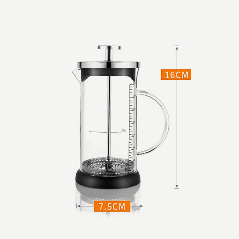 350 ml/600 ml Glass Handpump Mjölkskolv med handtag och skala