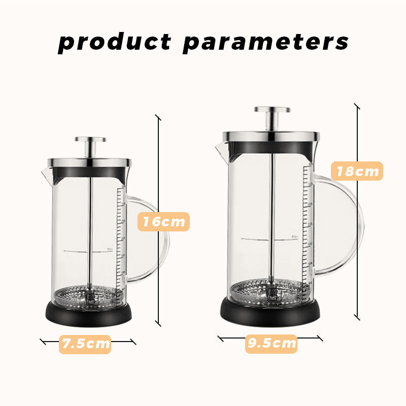 350 ml/600 ml Glass Handpump Mjölkskolv med handtag och skala