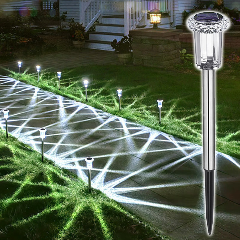 6 pezzi luci paesaggistiche impermeabili solari per cortile esterno