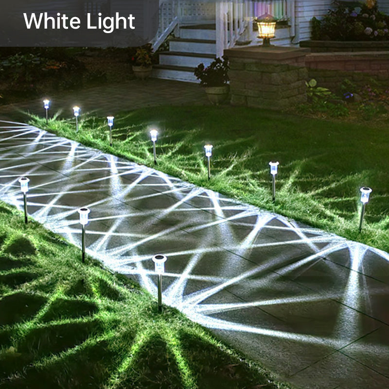 6 pezzi luci paesaggistiche impermeabili solari per cortile esterno