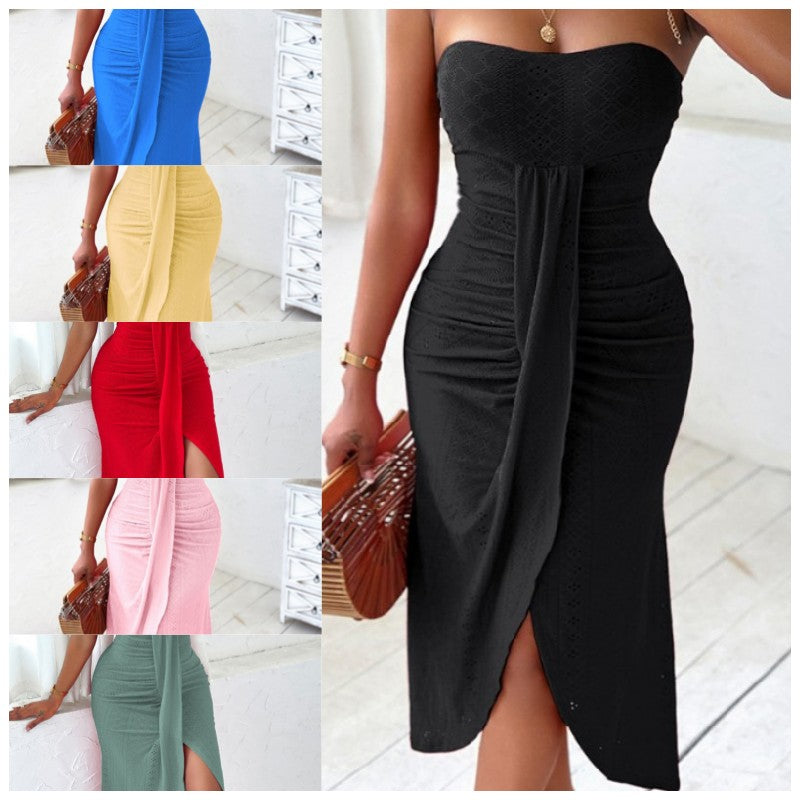 đ„50% OFFđ„Womenâs Elegant Trendy Slim Fit Strapless Dress