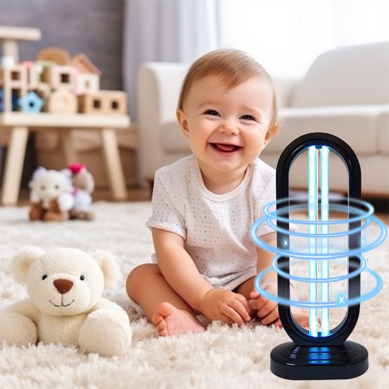 Lampe de désinfection légère UV avec ozone