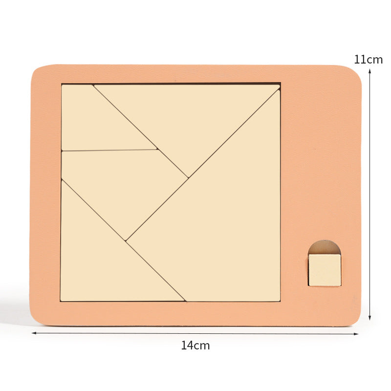 🧩 50% OFF NOW! ✨ Wooden Tangram Puzzle Board - 7 Colorful Geometric Shapes for Creative Pattern Sorting & Montessori Learning 🔺🔷