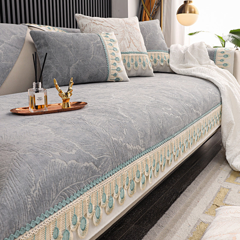 Couverture de canapé et coussin ultra-doux et coussin pour toutes les saisons