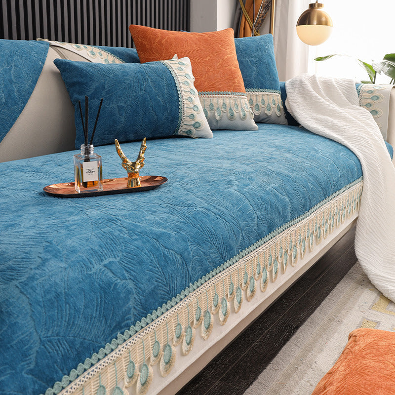Couverture de canapé et coussin ultra-doux et coussin pour toutes les saisons