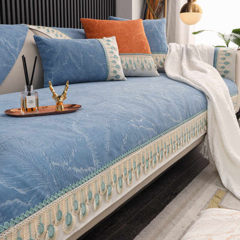 Couverture de canapé et coussin ultra-doux et coussin pour toutes les saisons