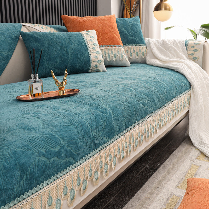 Couverture de canapé et coussin ultra-doux et coussin pour toutes les saisons