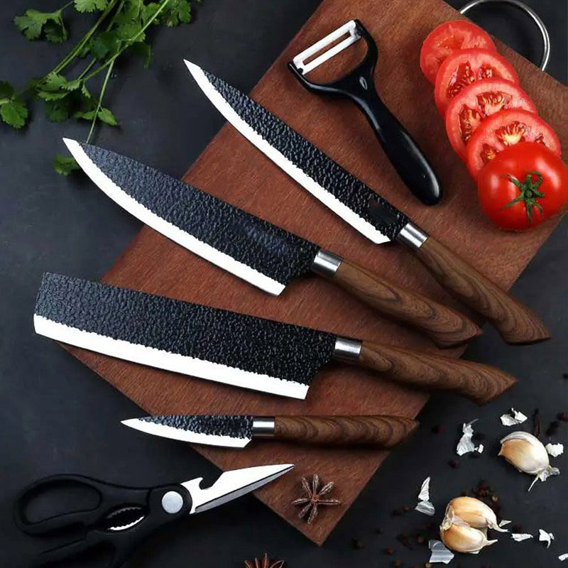Ensemble de couteaux de cuisine en acier inoxydable professionnel