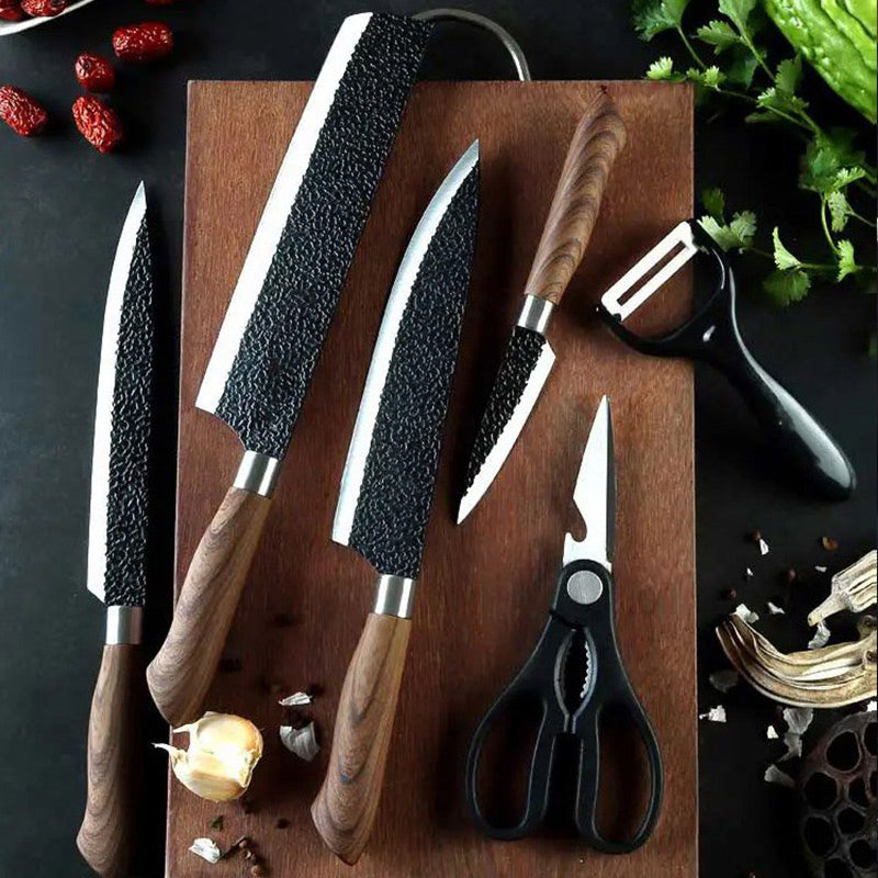Ensemble de couteaux de cuisine en acier inoxydable professionnel