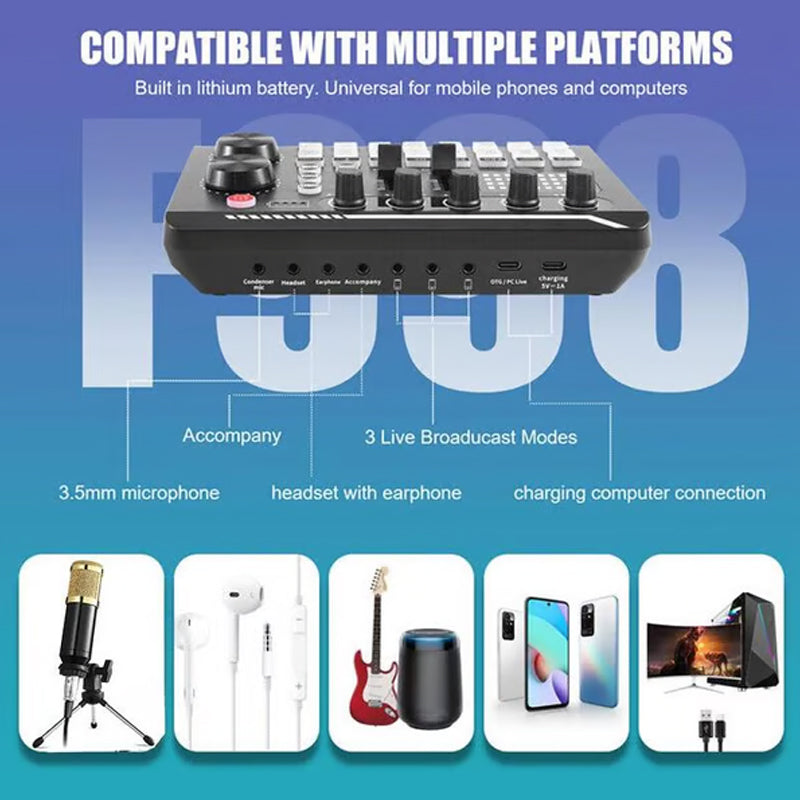 Live Streaming Audio Set with Microphone
