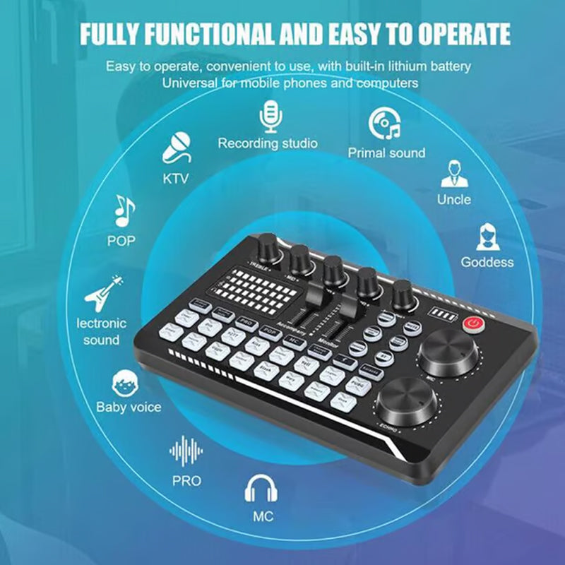 Live Streaming Audio Set with Microphone