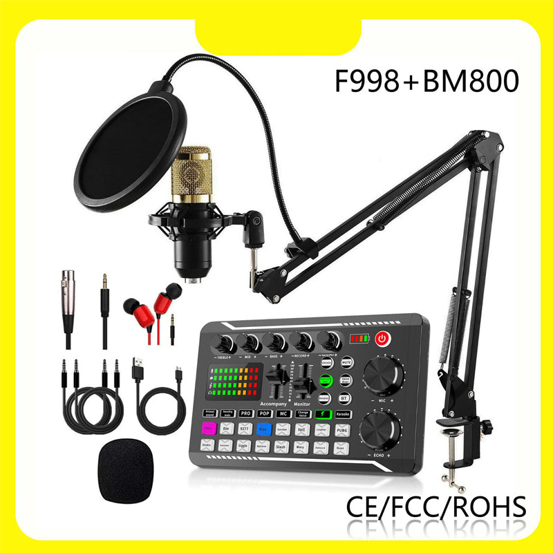 Live Streaming Audio Set with Microphone