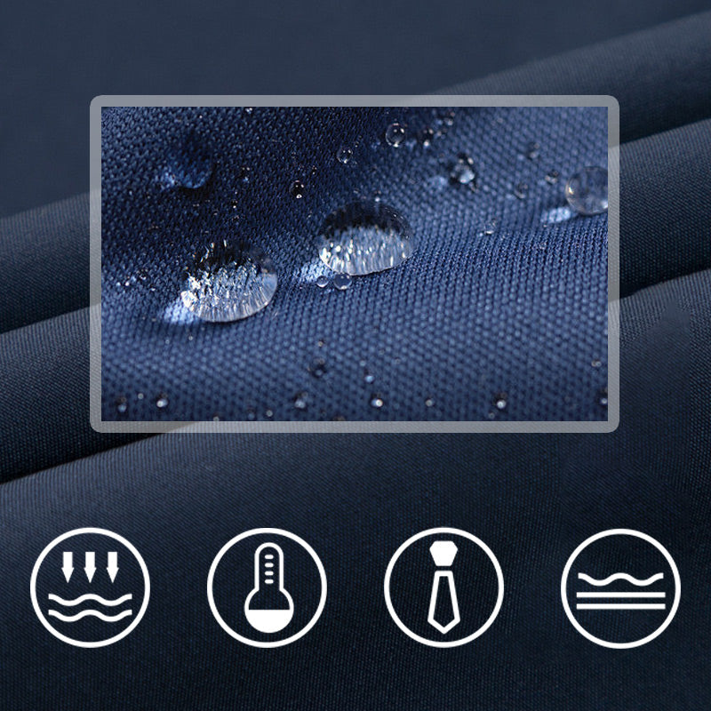 Veste à glissière de revers à trace de vent pour hommes