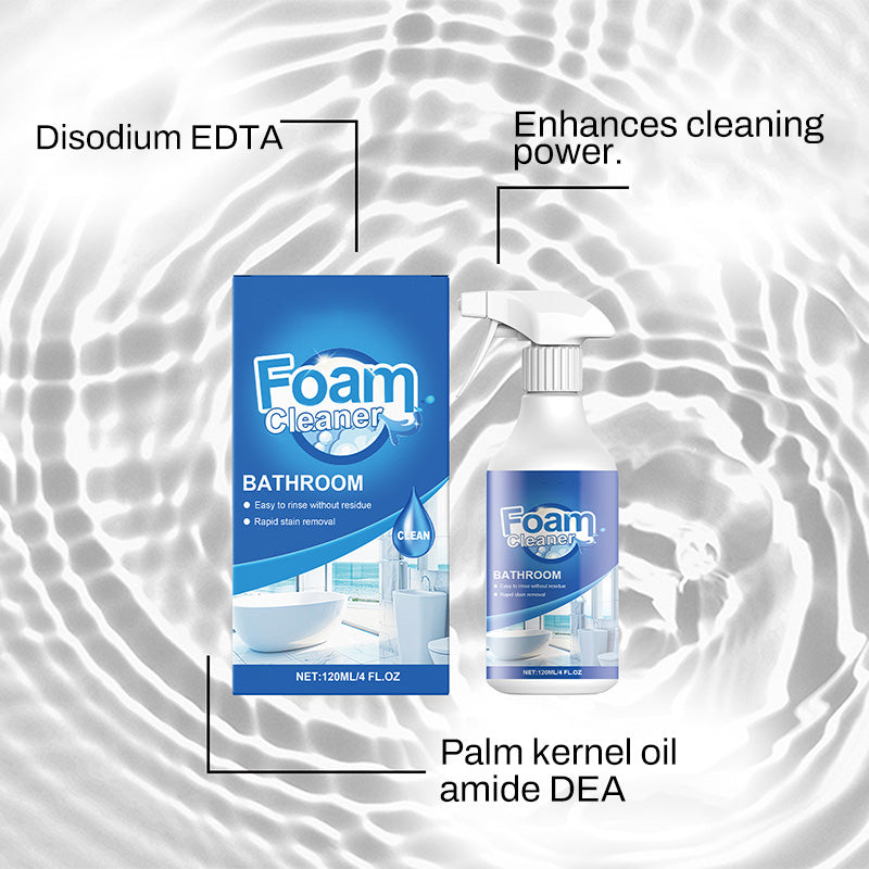 Spray per pulizia in schiuma del bagno