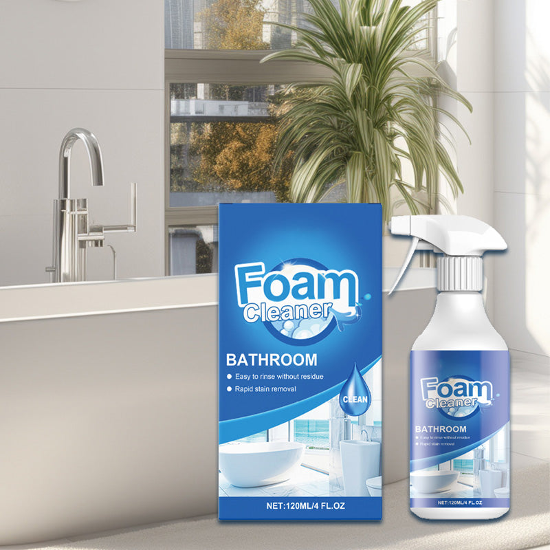 Spray per pulizia in schiuma del bagno