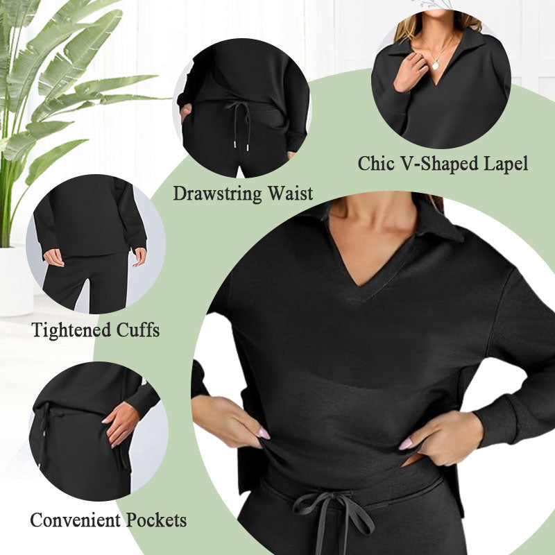👚 60% OFF NOW! 💖 Women's Casual Sweatsuits Set - Soft & Breathable Fabric, Perfect for Lounge or Sport, Relaxed Fit 🌸📦