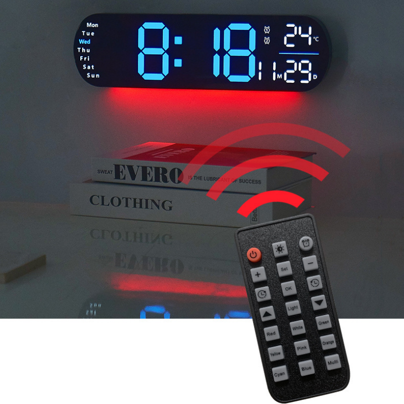 🔥Hot Sale 50% OFF⏰Multifuntional Decorative LED Digital Wall Clock