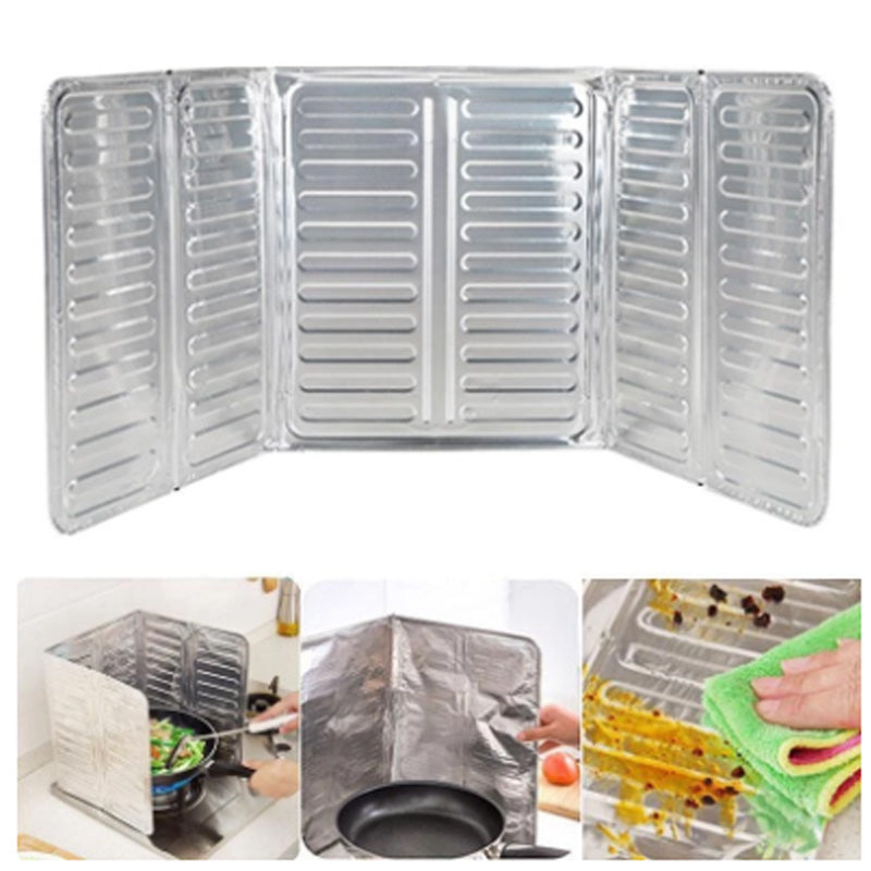 🛡️ BUY 1 GET 1 FREE! 🍳 Kitchen Oil Splatter Guard - Heat Resistant & Flexible Silicone, Easy to Clean & Reusable for Frying/Cooking 🔥