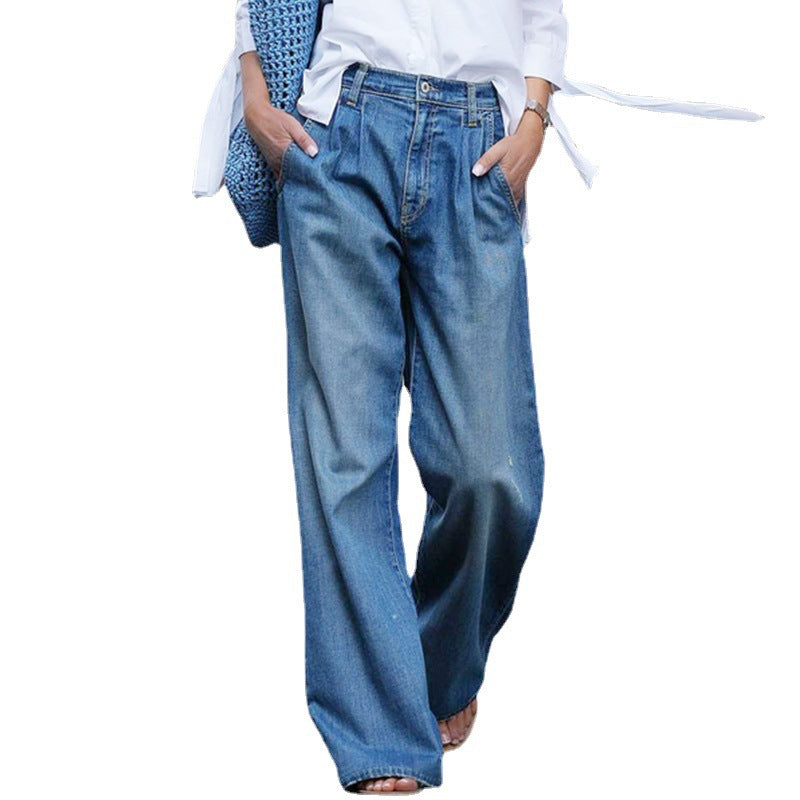 Women's Washed Casual Jeans