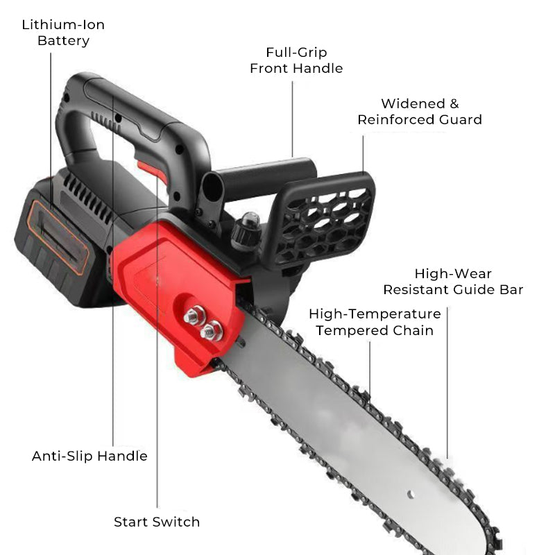 🔥2025 New Upgrades🔥Handheld Cordless High-Power Lithium-Ion Chainsaw Set