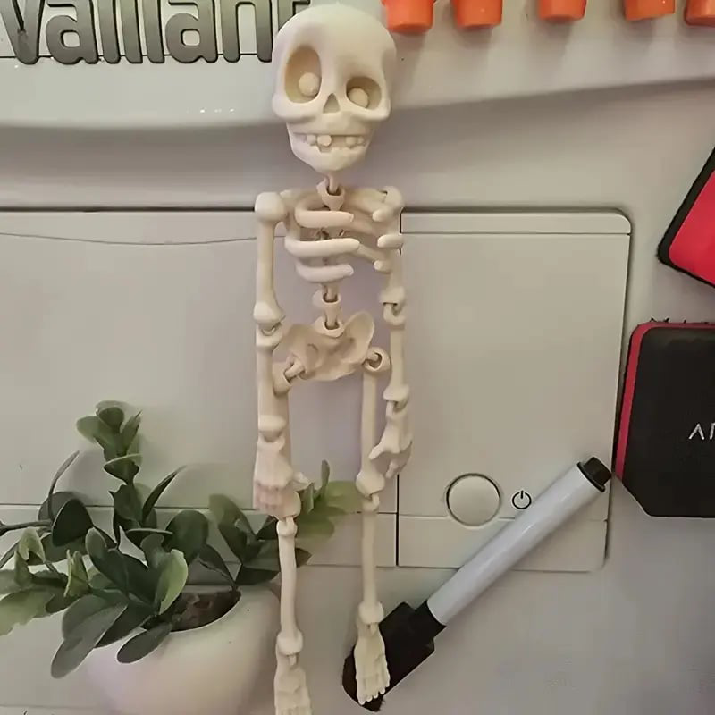 Vintage Skeleton Fridge Magnet
