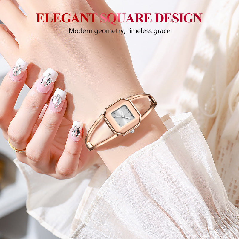 Minimalist Fashion Square Dial Quartz Watch