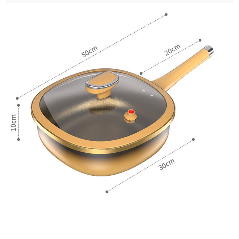 đ„2025 New R&Dđ„30cm Titanium Alloy Non-Stick Pot with Lid