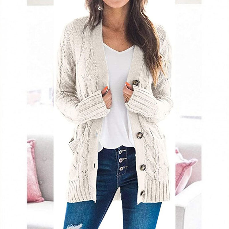 Women's Autumn Midi-Length Knit Sweater 🧥 – Layers Over Tees/Under Coats, Ideal for Office & Brunch Gatherings 💼