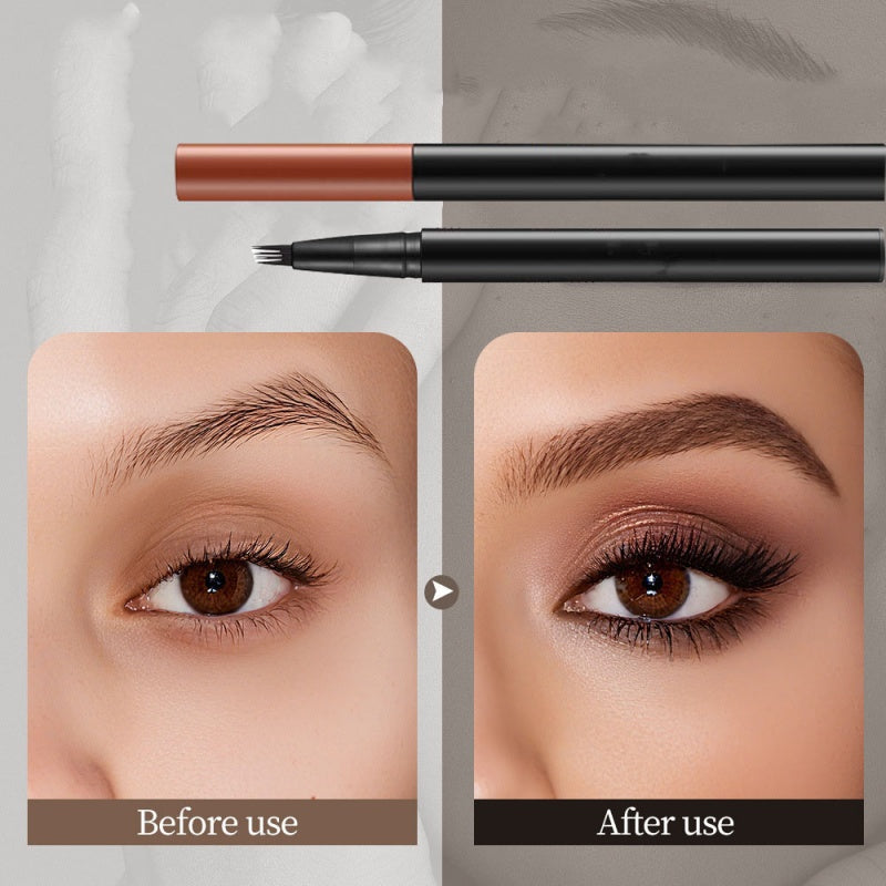 4D Waterproof Forked Eyebrow Pen