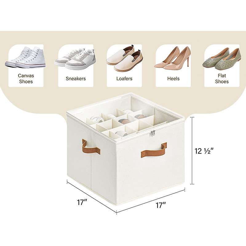 👟Transparent, foldable PVC shoe box, waterproof storage box for office
