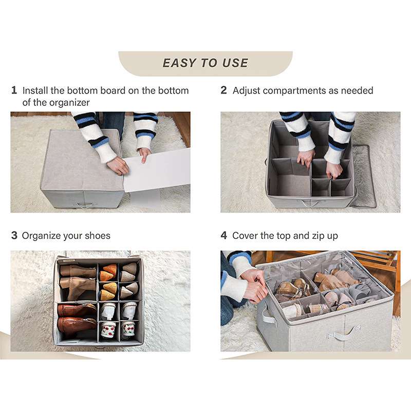 👟Transparent, foldable PVC shoe box, waterproof storage box for office