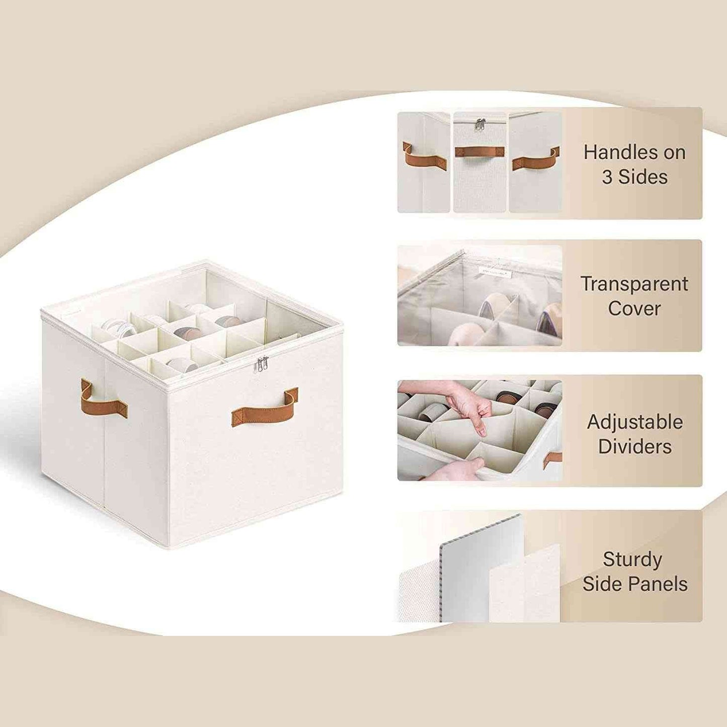 👟Transparent, foldable PVC shoe box, waterproof storage box for office