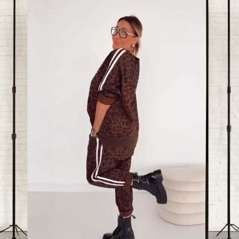 【S-5XL】Women's Fashion Leopard Print Suit – Versatile Everyday & Party Looks
