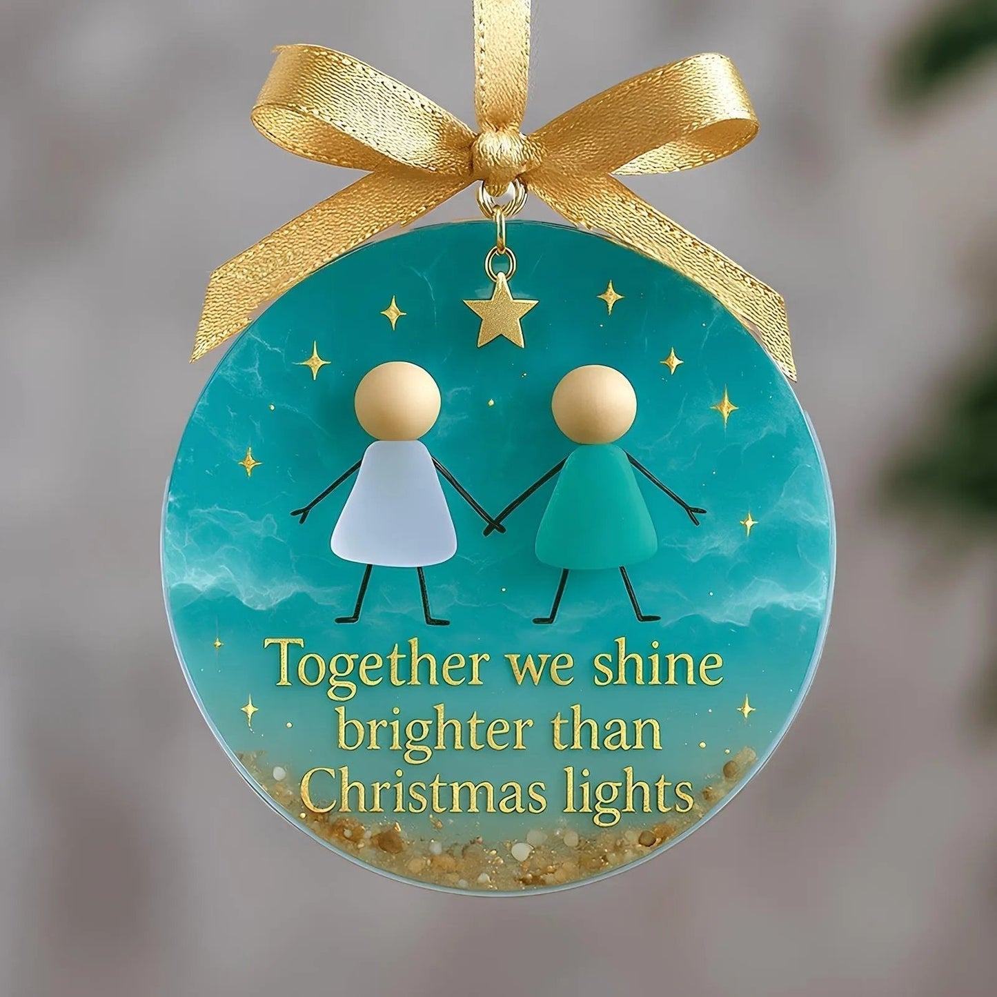 ⏳LAST DAY SALE 70% OFF!⏰Friendship Sea Glass Christmas Ornament🌊✨Shaped by Nature & Crafted by Hand💝