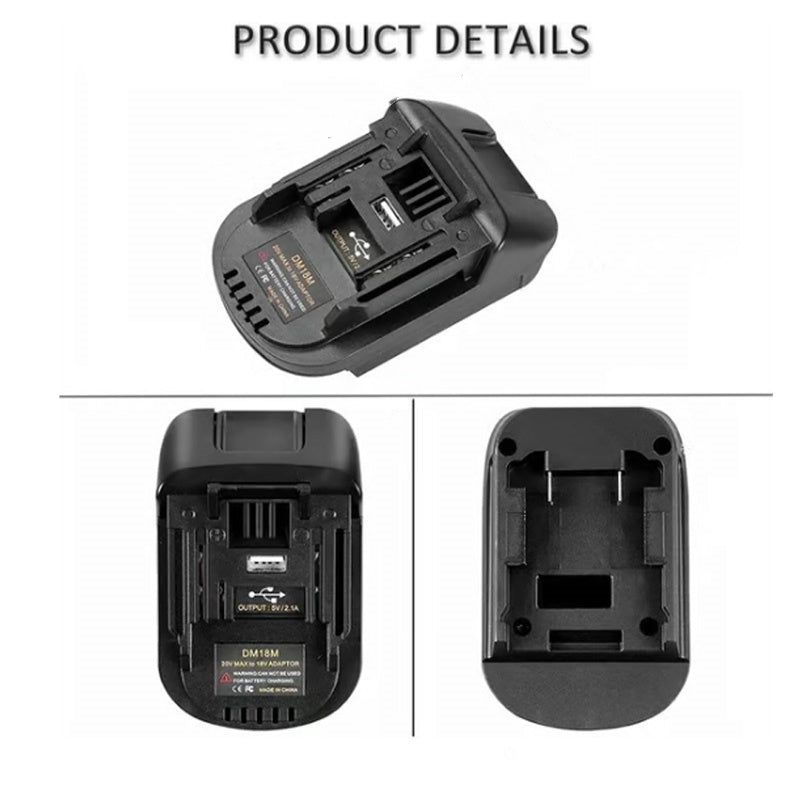 🔋 50% OFF NOW! ⚡ 18V Lithium Battery Adapter - Universal Compatibility with Power Tools, Lightweight & Long-Lasting 🛠️📦